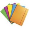 PAKIET Teczka z gumką OFFICE PRODUCTS Fluo, karton/lakier, A4, 300gsm, 3-skrz., mix kolorów