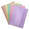 PAKIET Teczka z gumką OFFICE PRODUCTS Pastel, karton/lakier, A4, 300gsm, 3-skrz., mix kolorów