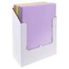 PAKIET Teczka z gumką OFFICE PRODUCTS Pastel, karton/lakier, A4, 300gsm, 3-skrz., mix kolorów