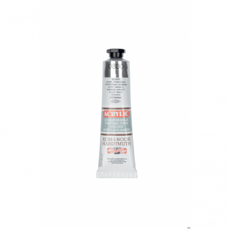 Farba akrylowa KOH-I-NOOR ACRILIC 40ml srebrna