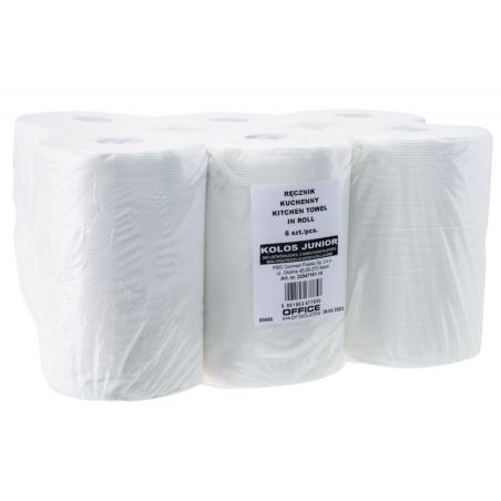 Ręczniki kuchenne celulozowe OFFICE PRODUCTS Kolos Junior, 2-warstwowe, 300 listków, 6 rolek
