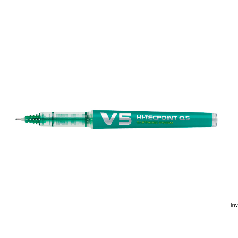 Cienkopis Pilot V5 0,3 mm zielony z wymiennym wkładem, 10 sztuk