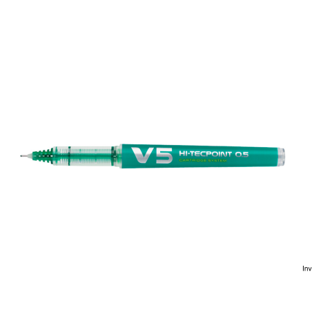 Cienkopis Pilot V5 0,3 mm zielony z wymiennym wkładem, 10 sztuk