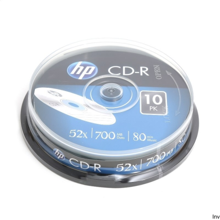 Płyta CD-R HP 700MB 52X (10 sztuk) w opakowaniu CAKE box CRE00019
