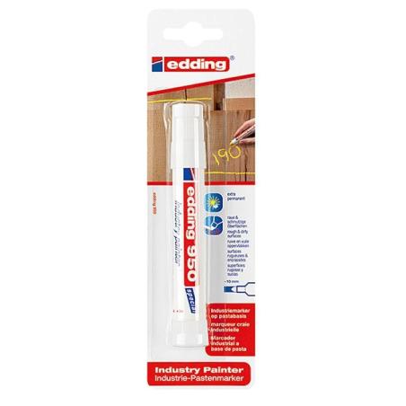 Marker przemysłowy w paście E-950 EDDING, 10 mm, biały, blister
