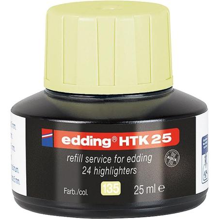 Stacja uzupełniająca E-HTK 25 do zakreślaczy EDDING, pastelowy żółty - 1