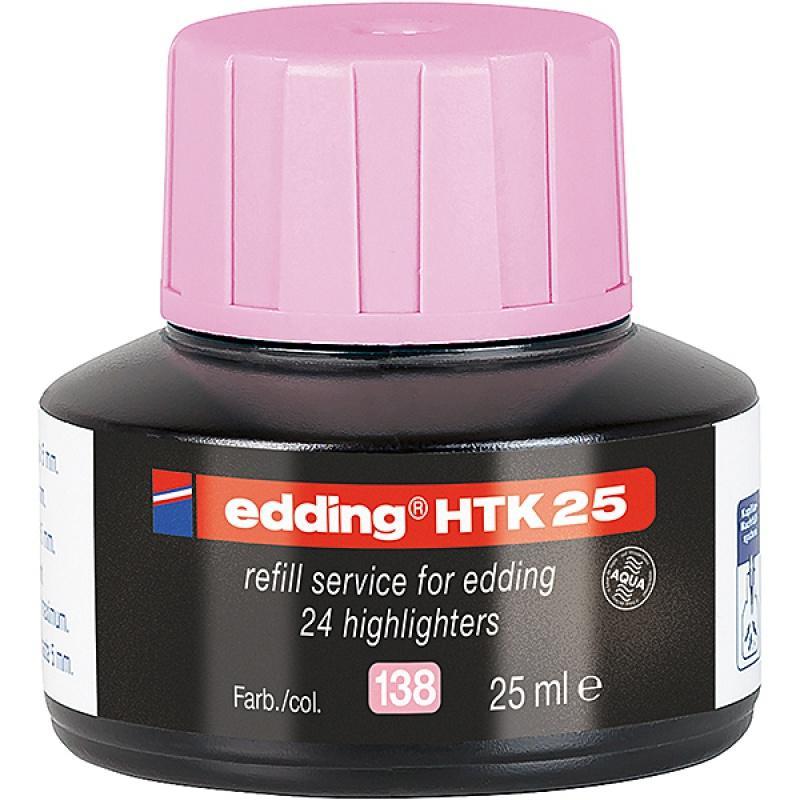 Stacja uzupełniająca E-HTK 25 do zakreślaczy EDDING, pastelowy różowy - 1