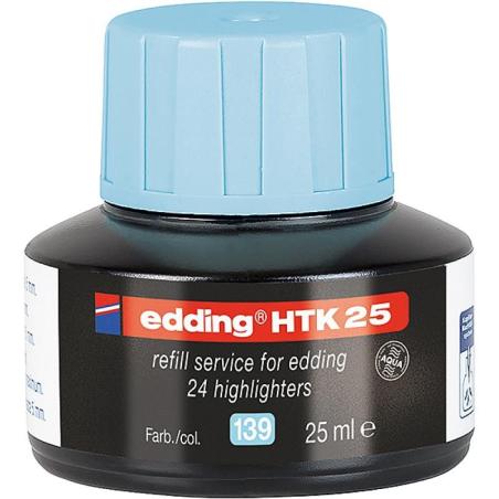 Stacja uzupełniająca E-HTK 25 do zakreślaczy EDDING, pastelowy niebieski - 1