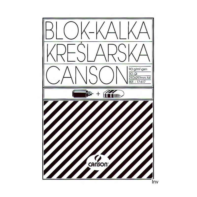 Kalka kreślarska A4 90 g/m² 30 arkuszy Canson, przezroczysta, gładka, odporna na drapanie i wymazywanie