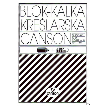 Kalka kreślarska A4 90 g/m² 30 arkuszy Canson, przezroczysta, gładka, odporna na drapanie i wymazywanie