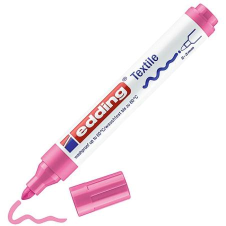 PAKIET Marker tekstylny e-4500 EDDING, 2-3 mm, różowy