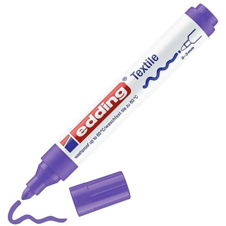 PAKIET Marker tekstylny e-4500 EDDING, 2-3 mm, fioletowy neonowy