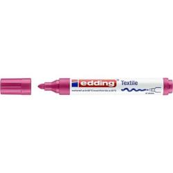 PAKIET Marker tekstylny e-4500 EDDING, 2-3 mm, karminowy