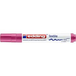 PAKIET Marker tekstylny e-4500 EDDING, 2-3 mm, karminowy