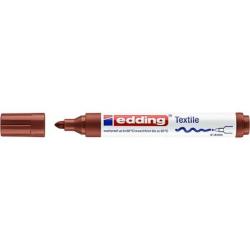 PAKIET Marker tekstylny e-4500 EDDING, 2-3 mm, brązowy