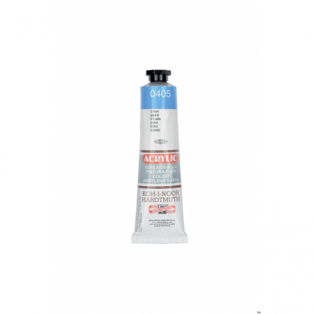Farba akrylowa KOH-I-NOOR 162710 cyjan 0405 40ml