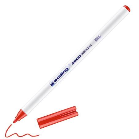 PAKIET Pisak tekstylny e-4600 EDDING, 1 mm, czerwony