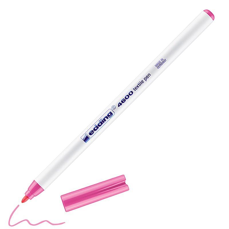 PAKIET Pisak tekstylny e-4600 EDDING, 1 mm, różowy