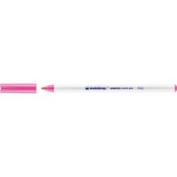 PAKIET Pisak tekstylny e-4600 EDDING, 1 mm, różowy