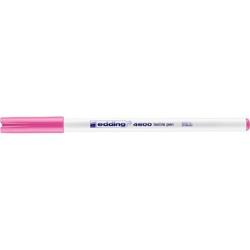 PAKIET Pisak tekstylny e-4600 EDDING, 1 mm, różowy