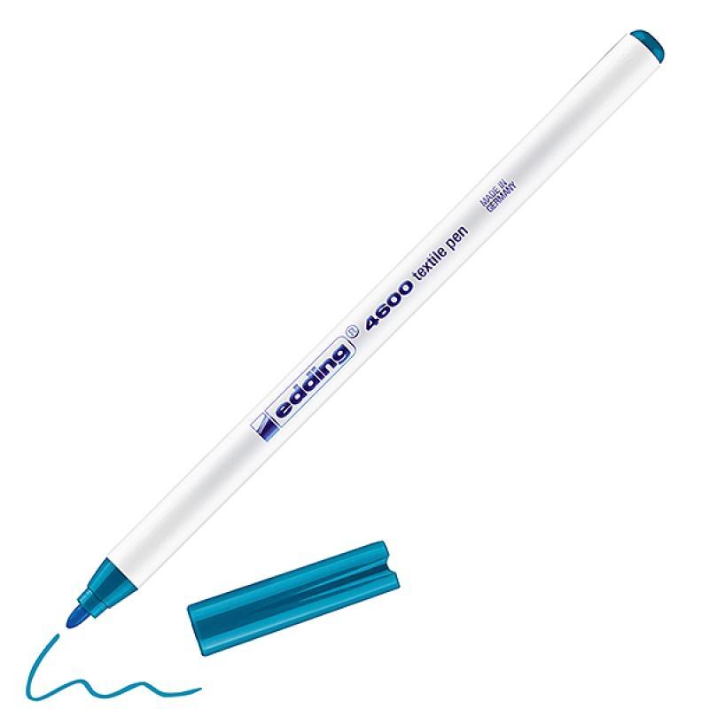 PAKIET Pisak tekstylny e-4600 EDDING, 1 mm, błękit orientalny