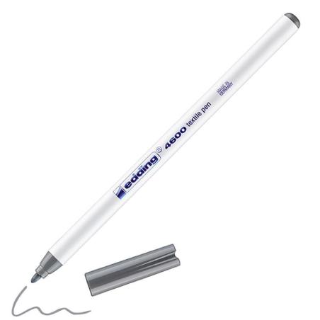 PAKIET Pisak tekstylny e-4600 EDDING, 1 mm, szary