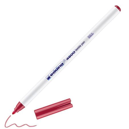 PAKIET Pisak tekstylny e-4600 EDDING, 1 mm, karminowy