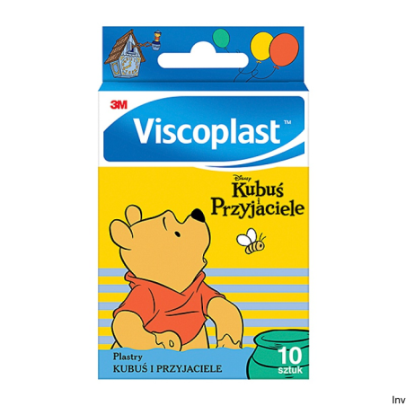 Viscoplast Plastry dla Dzieci Kubuś i Przyjaciele, 10 sztuk, Mix Kolorów