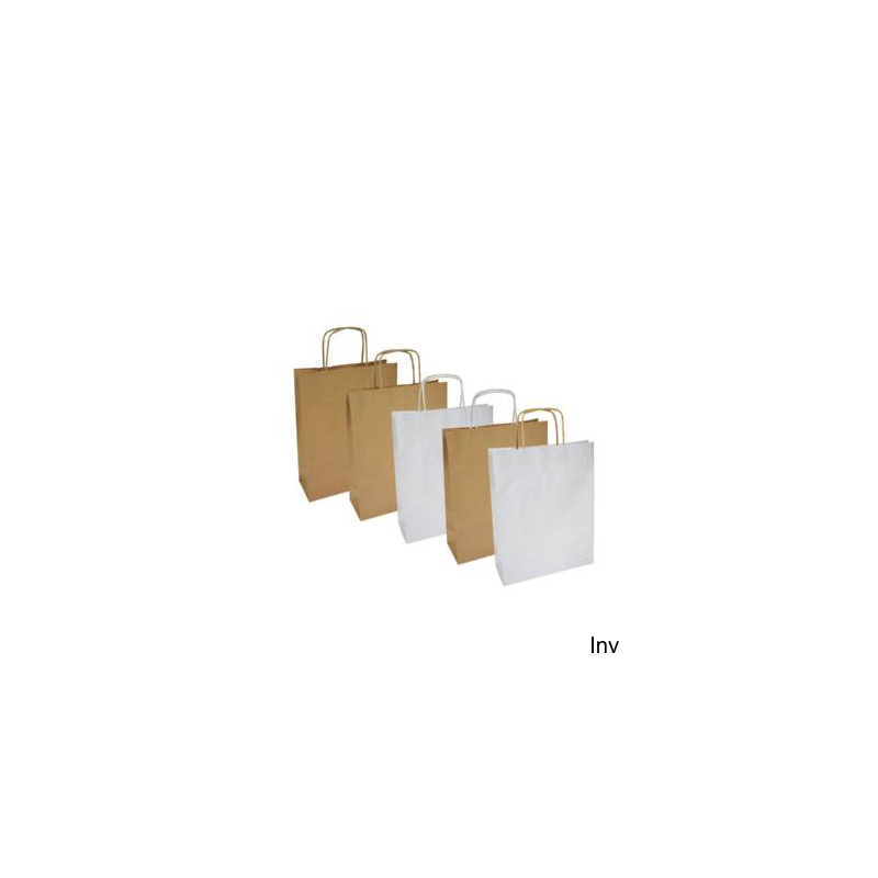Torba papierowa ECOBAG brązowa 180x80x225 mm NC Koperty ekologiczna