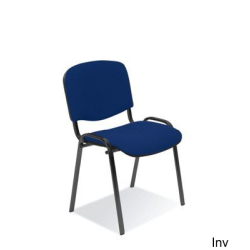 Krzesło konferencyjne ISO black CU-6 niebieski - 1