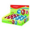PAKIET Temperówka plastikowa KEYROAD Max, jumbo, pojedyncza, display, mix kolorów