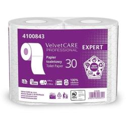 Papier toaletowy celulozowy VELVET Expert, 3-warstwowy, 4 rolki, biały - 1