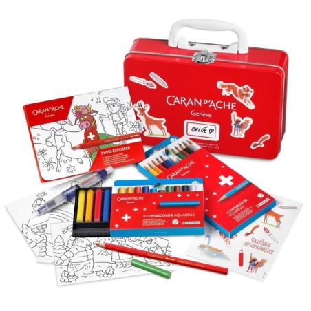 Metalowa walizka z kredkami CARAN D'ACHE Swisscolor - 1