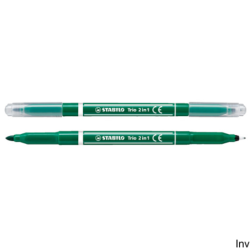 Pisak dwustr.TRIO 2w1  223/36 zielony COREX (X) - 1
