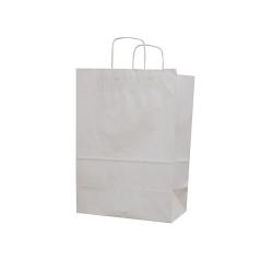 Torba papierowa ECOBAG 180x80x225mm biała ekologiczna - 1