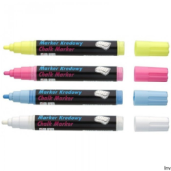 Marker kredowy, końcówka okrągła 4,5mm, 8g tuszu niebieski TO-292 Toma - 1