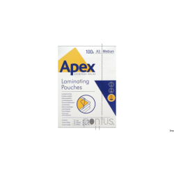 APEX folie do laminacji A4 MEDIUM op. 100szt. 6003501 FELLOWES - 1