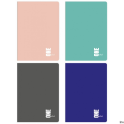 Zeszyt A5 96k. kratka UV KOL.ONE COLOR INTERDRUK  *247438 - 1