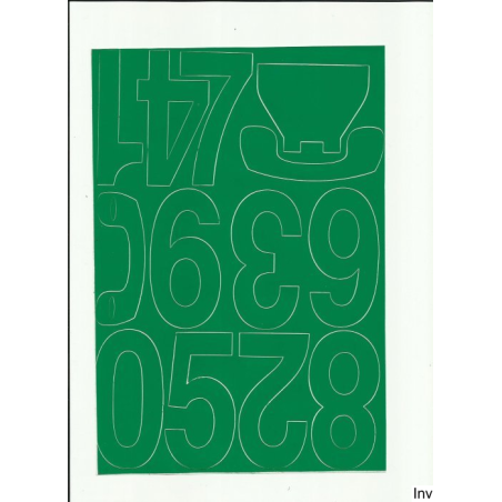 CYFRY samop. 8cm (8) j.żółte ARTDRUK (X) - 1