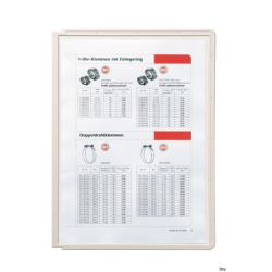 Panel informacyjny A4 PP szary 5606-10 (5szt.) ramka SHERPA DURABLE - 2