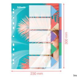 Przekładki ColourBreeze PP A4, 5 przekładek Esselte 628498 - 4