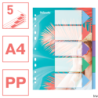 Przekładki ColourBreeze PP A4, 5 przekładek Esselte 628498 - 6