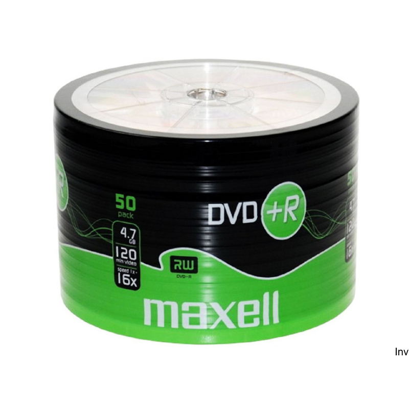 Płyta MAXELL DVD+R 4.7GB 16x (50szt) SPINDEL, bulk 275736 - 1