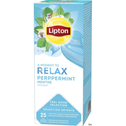 Herbata LIPTON PEPERMINT CLASSIC RELAX 25kopert foliowych, ziołowa - 1