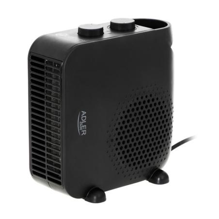 Termowentylator ADLER AD 7725b, z regulacją siły nadmuchu, czarny - 1