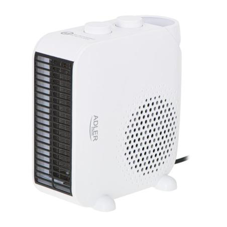 Termowentylator ADLER AD 7725w, z regulacją siły nadmuchu, biały - 1