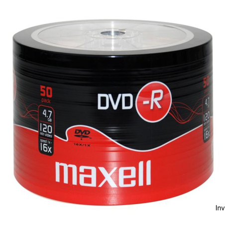 Płyta MAXELL DVD-R 4.7GB 16x (50szt) SP shrink, bulk 275732.40 - 1