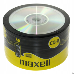 Płyta MAXELL CD-R 700MB 52x (50szt) SP shrink, bulk 624036.40 - 1