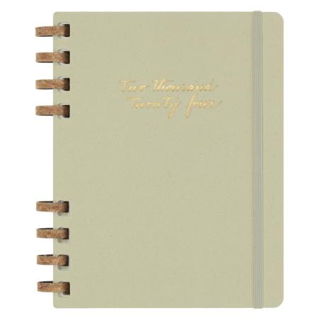 Kalendarz na spirali MOLESKINE 2024, 12M, XL, twarda oprawa, crush kiwi - 1