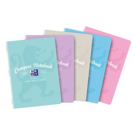 Zeszyt OXFORD CAMPUS A5 60k 90g pastel kratka z marginesem 400160109 - 1